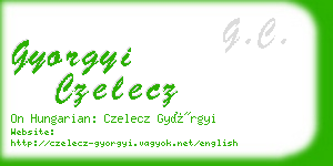 gyorgyi czelecz business card